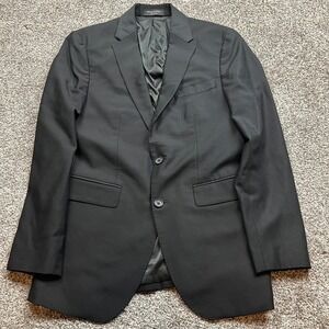 Banana‎ Republic Blazer Mens 36R Black Tailored Slim Fit Wool Blend Italian